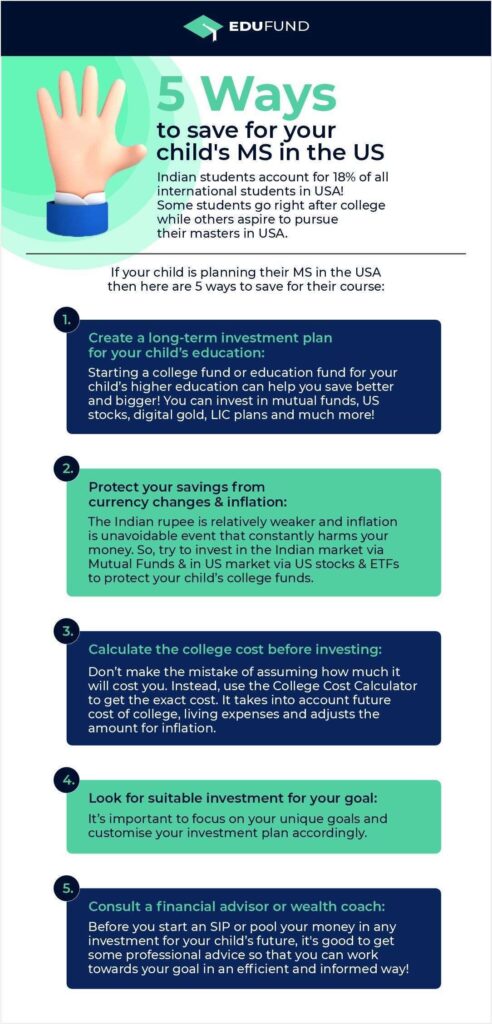 Ways to save for your child's MS in the US